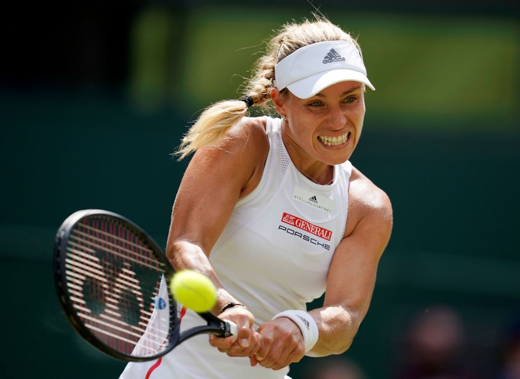 Angelique Kerber durante el encuentro de la primera ronda de Wimbledon (EFE)