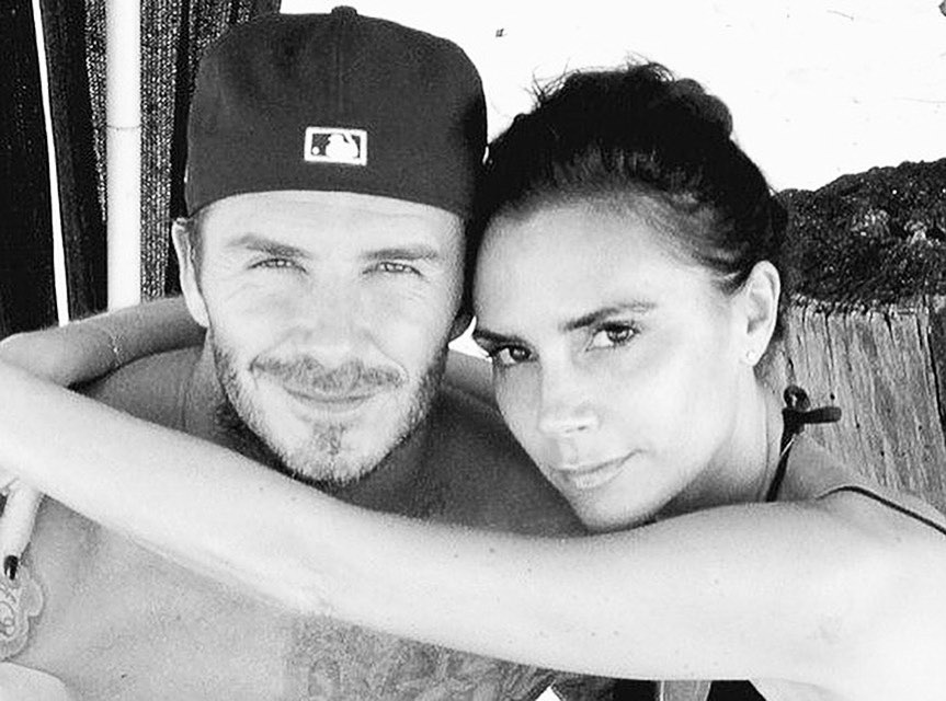 Brooklyn Beckham felicitó a sus papás con una foto en sus redes sociales (Instagram).