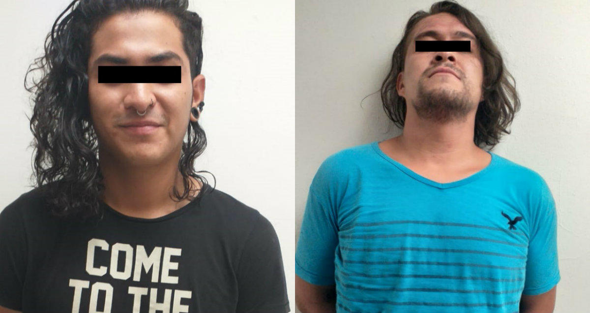 Los detenidos fueron identificados como Iván, de 21 años de edad, y Benjamín, de 30. (Especial)