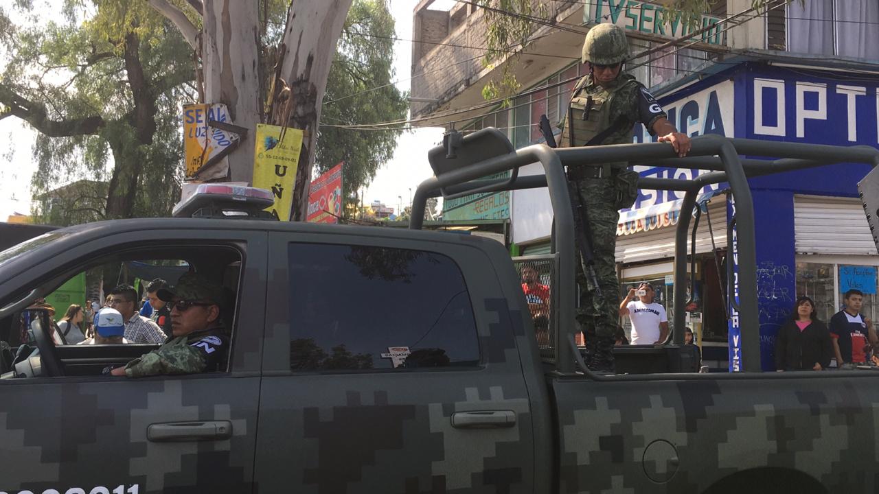 Los elementos de la Guardia Nacional viajarán en dos camionetas. / Jorge Almazán