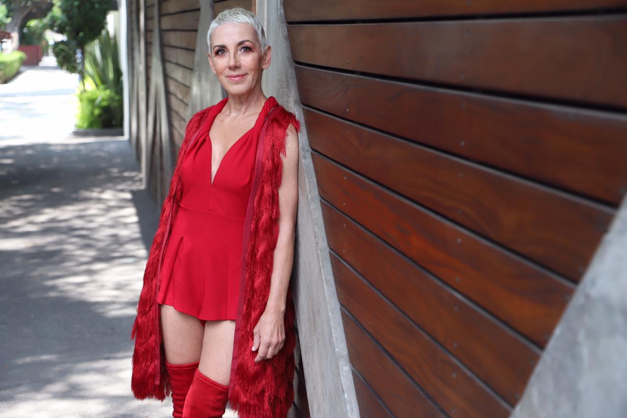Ana Torroja filmó este viernes su nuevo video musical en la Ciudad de México (Édgar Negrete).