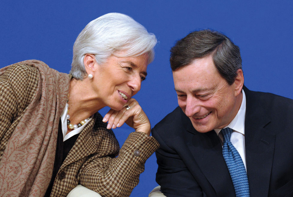 Christiune Lagarde reemplazará a Mario Draghi en el BCE, será la primera mujer en liderar el órgano europeo (AFP).
