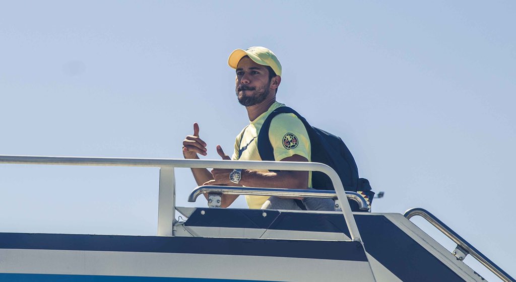 El conjunto azulcrema rumbo a Seattle (Twitter: @ClubAmerica)