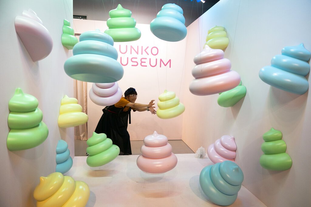 El Museo Unko, dedicado al excremento, en Yokohama, Japón, estará abierto hasta septiembre (AP)