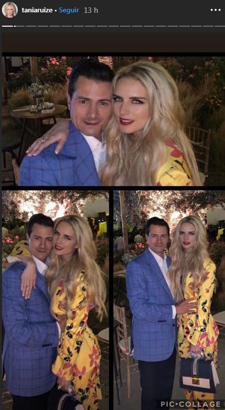 Tania Ruiz presume su amor con Enrique Peña Nieto  (Instagram).