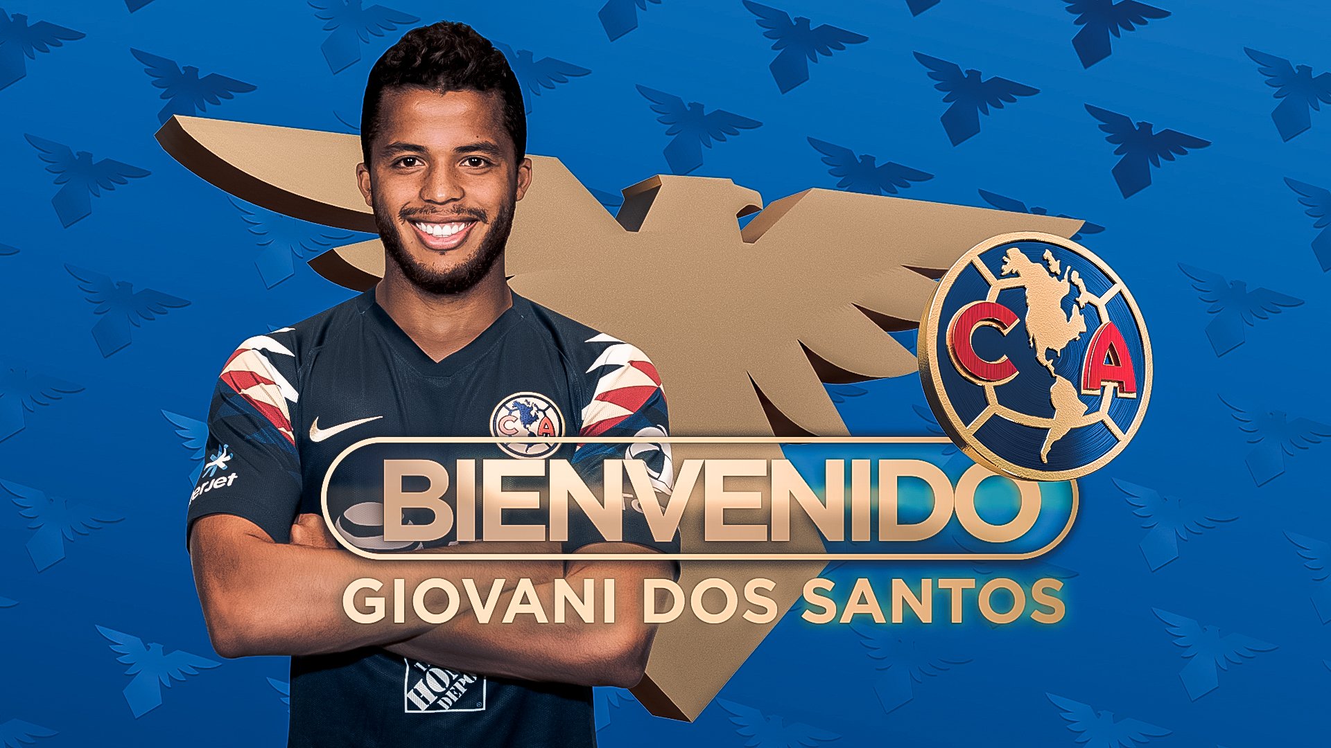 América dio la bievenida a Giovani dos Santos al nido. (Twitter | @ClubAmerica)