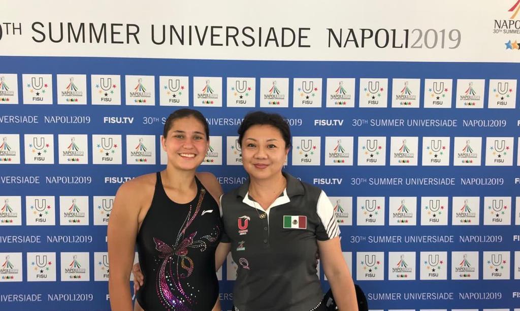 Dolores Hernández consigue la 4ª medalla para México en la Universiada Mundial en Nápoles, Italia (Twitter: @CONADE)