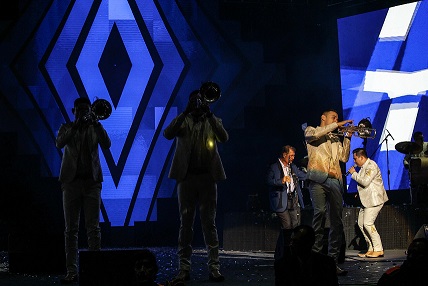 Durante su concierto en auditorio telmex. (Cortesía)