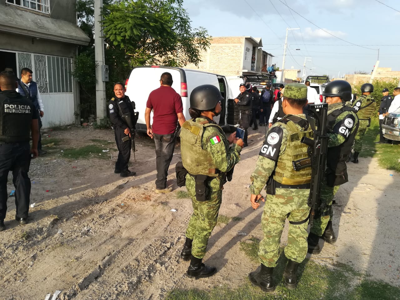 Se encontraban en un domicilio ubicado en la colonia Prados del Naranjal en Celaya
