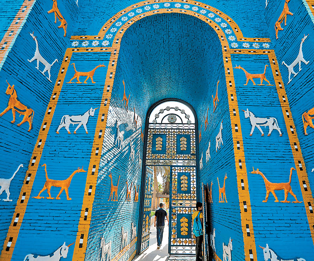 La Puerta de Ishtar, en la muralla interior, fue construida en el año 575 a. C. (Reuters)