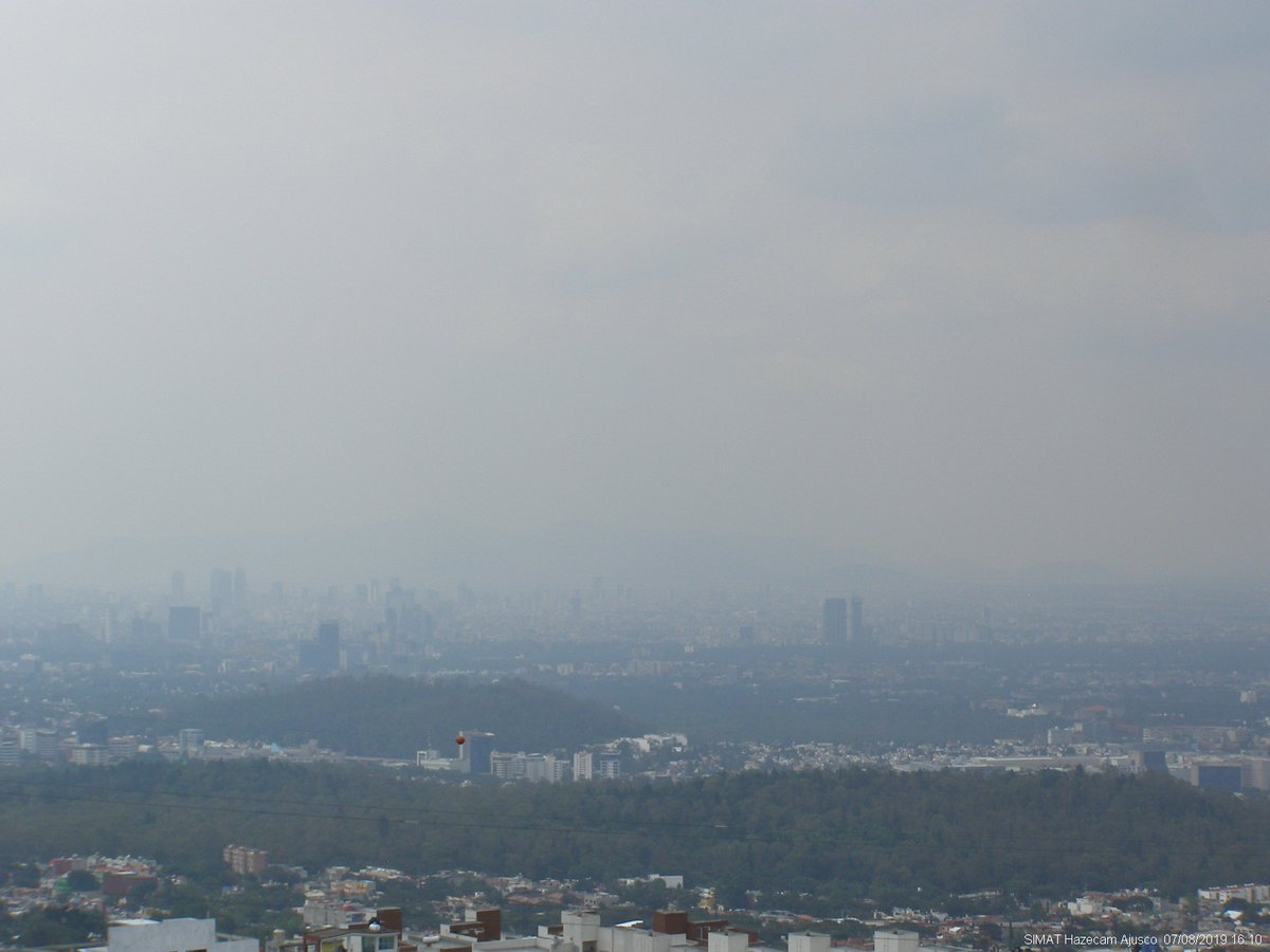 Calidad del aire este lunes 8 de julio en la CdMx (Tomada de @Aire_CDMX)
