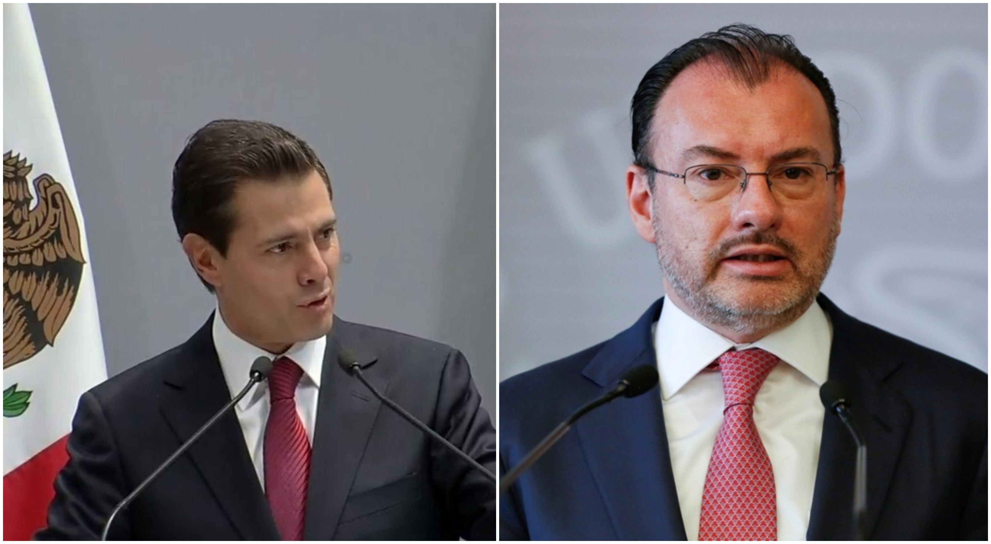 Enrique Peña Nieto y Luis Videgaray. (Archivo)