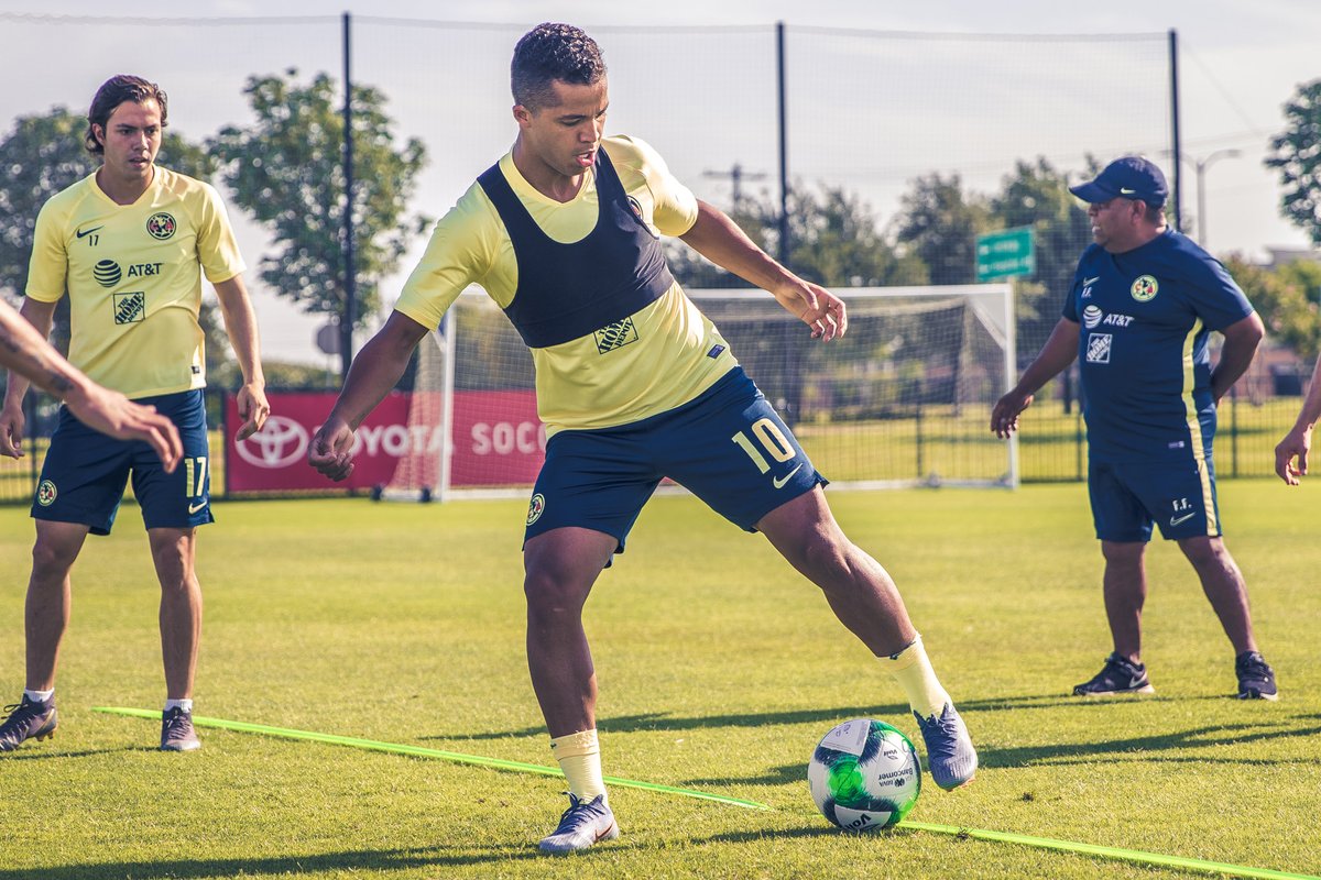 Giovani dos Santos entrenó con el América (Twitter: @ClubAmerica)