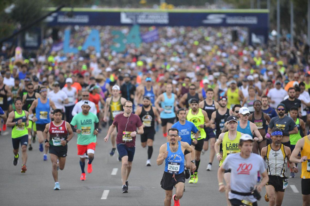 Se suicida corredor descalificado del Maratón de Los Ángeles  (@lamarathon)
