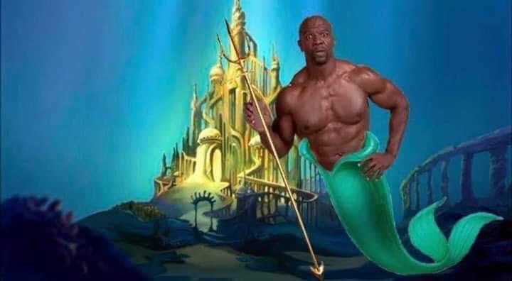 Terry Crews quiere ser Tritón, el papá de Ariel en La Sirenita (Twitter).