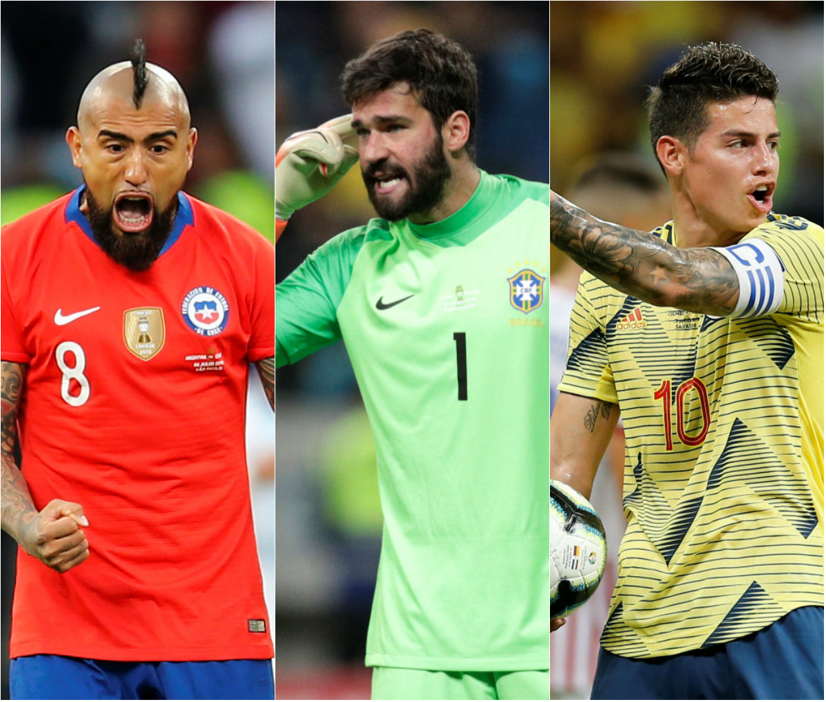 La Conmebol dio a conocer al XI ideal de la Copa América 2019 (Reuters)