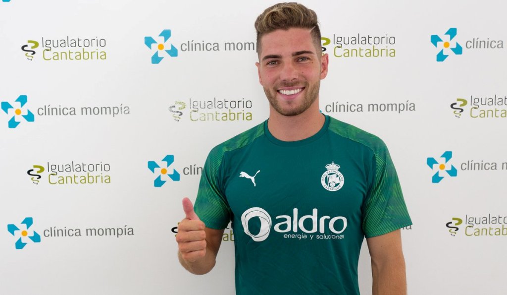 Luca Zidane con el Real Racing de Santander (Twitter: @realracingclub)