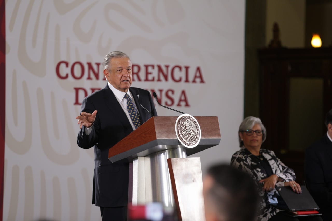 Conferencia matutina de AMLO. Fotos: Omar Franco