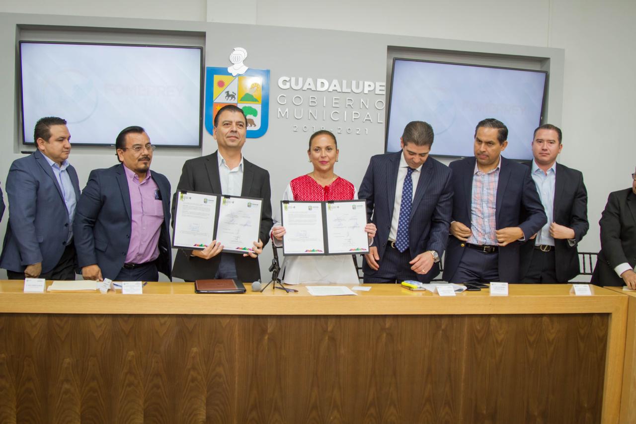 Este acuerdo beneficiará a 2 mil 200 familias de 23 colonias en Guadalupe. Foto: Especial