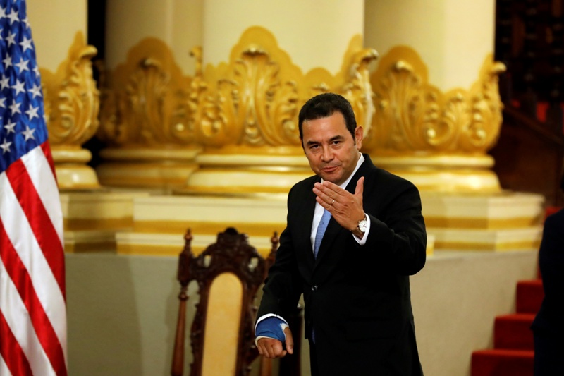 El presidente Jimmy Morales y Donald Trump se reunirán en Washington el lunes. (Reuters)