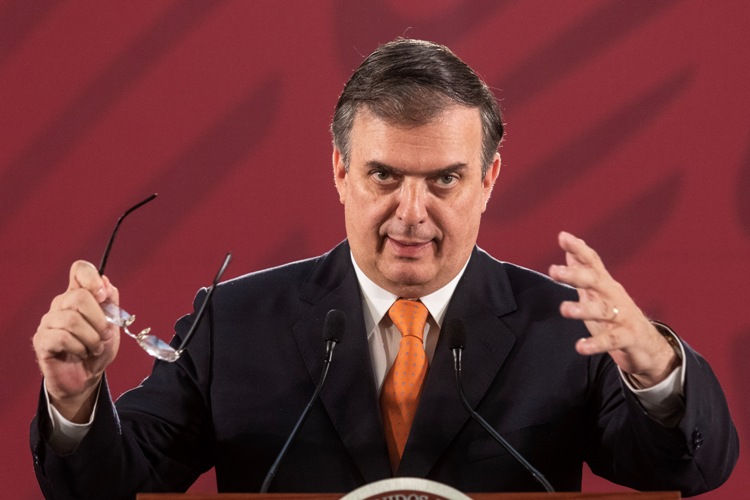 El secretario de Relaciones Exteriores, Marcelo Ebrard, informó del fallecimiento del diplomático/Cuartoscuro.