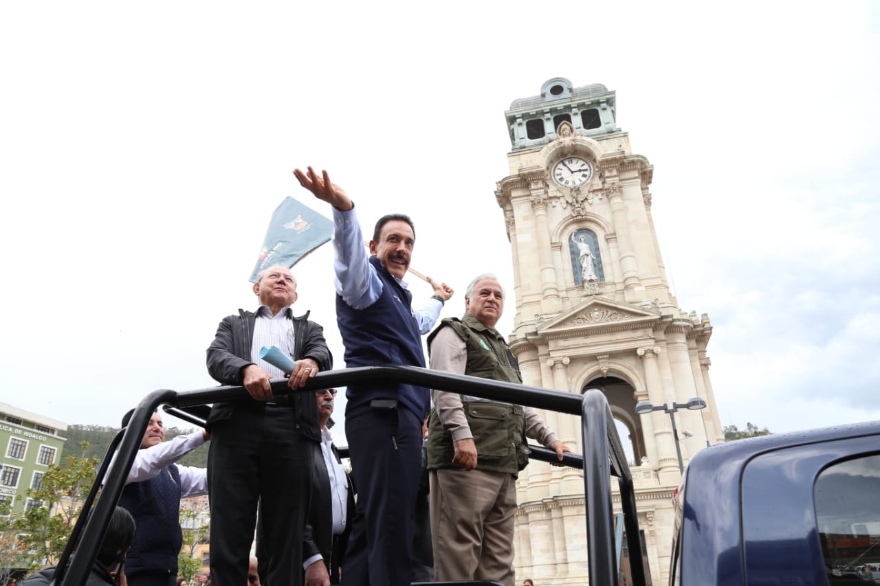 Banderazo nacional del "Operativo Vacacional 2019" en Pachuca. (Jorge Sánchez)
