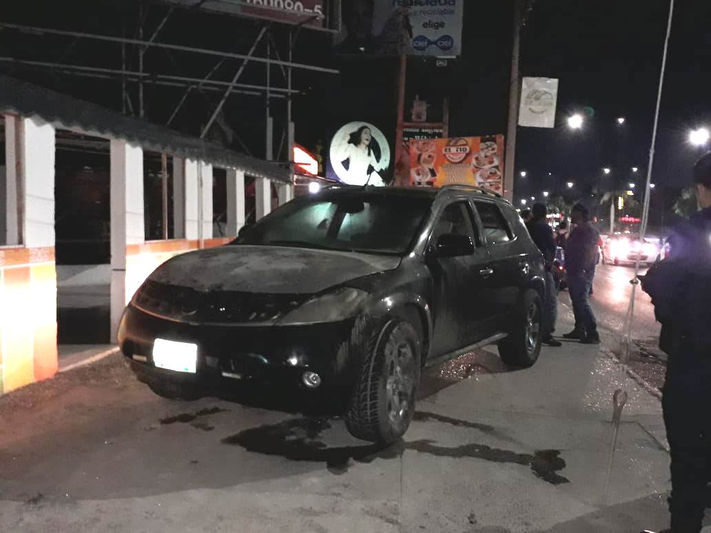 El vehículo siniestrado.