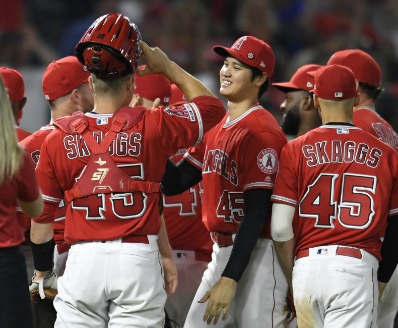 Angels hicieron homenaje a Skaggs (AFP)