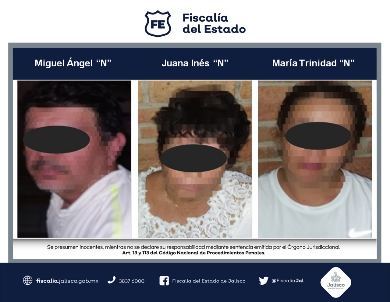 La Fiscalía del Estado abrió carpeta de investigación contra los delincuentes. (Cortesía