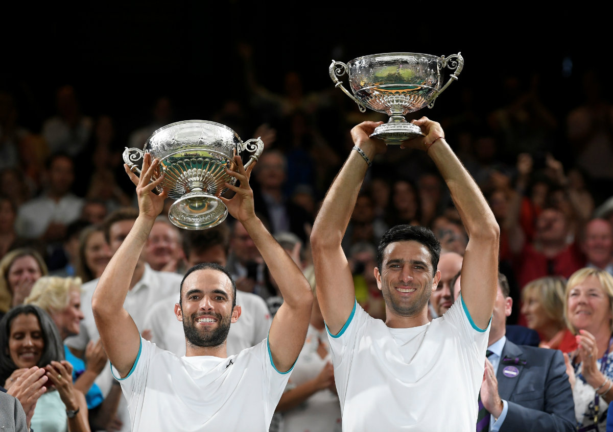 Juan Sebastián Cabal y Robert Farah, primeros colombianos en ganar en dobles en Wimbledon (Reuters)
