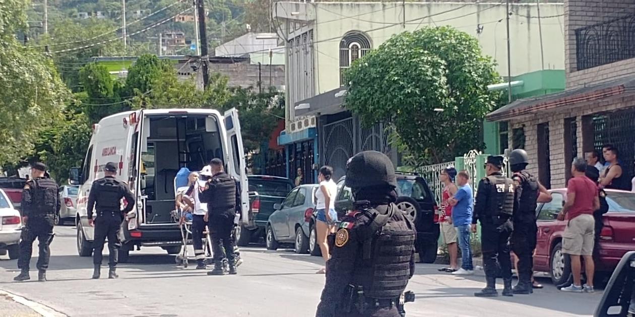 Autoridades revelaron que en la zona localizaron cuatro casquillos de arma corta, calibre .9mm. (Vianca Treviño)