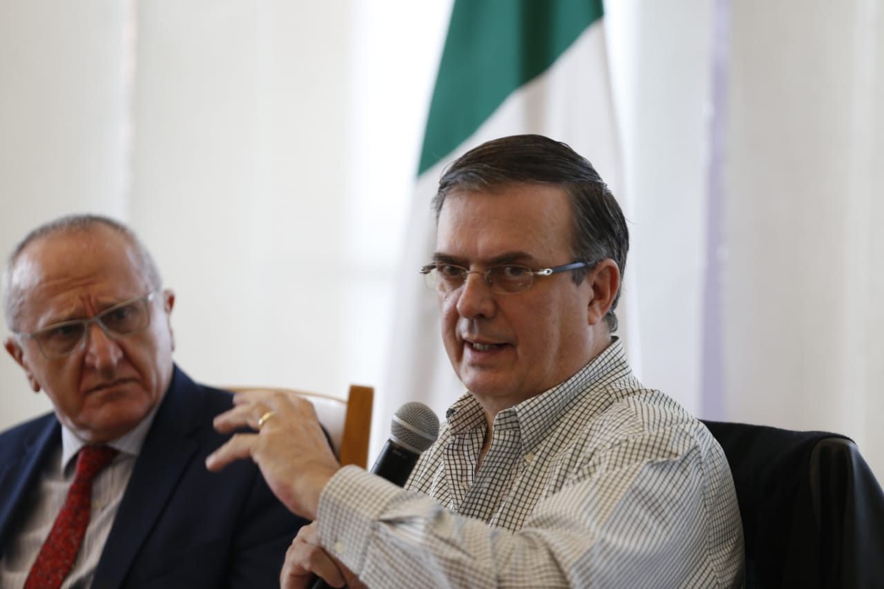 Marcelo Ebrard, titular de la SRE y Jesús Seade, subsecretario para América del Norte (Héctor Téllez)