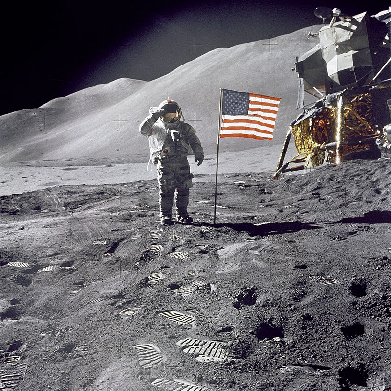 Neil Armstrong fue el primer ser humano que pisó la superficie lunar el 21 de julio de 1969. (NASA)