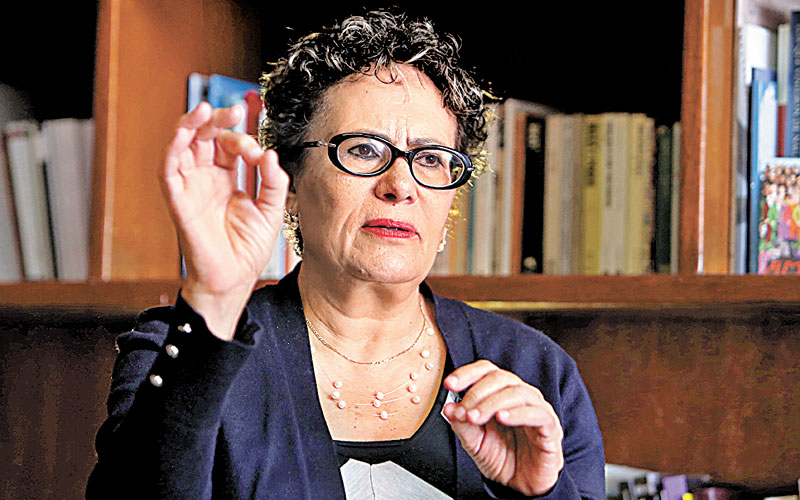 Bertha Luján niega ser “una privilegiada” o que AMLO la impulse para la presidencia partidista. (Ariana Pérez)