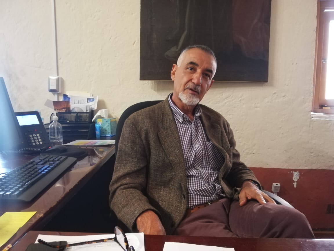 Héctor Álvarez Santiago calificó como un exceso las amenazas de huelga. (Elizabeth Hernández)