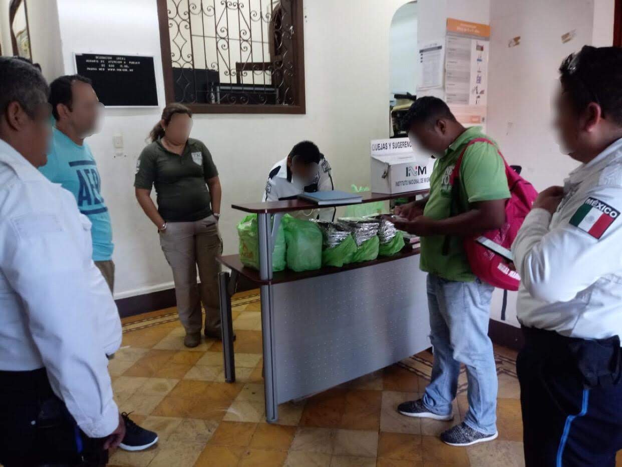 Migrante hondureño es auxiliado. (Especial)
