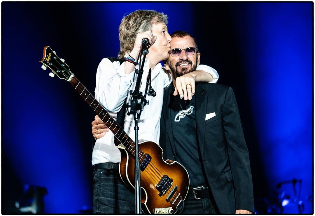Paul McCartney y Ringo Star tocan juntos en Los Ángeles (Instagram).