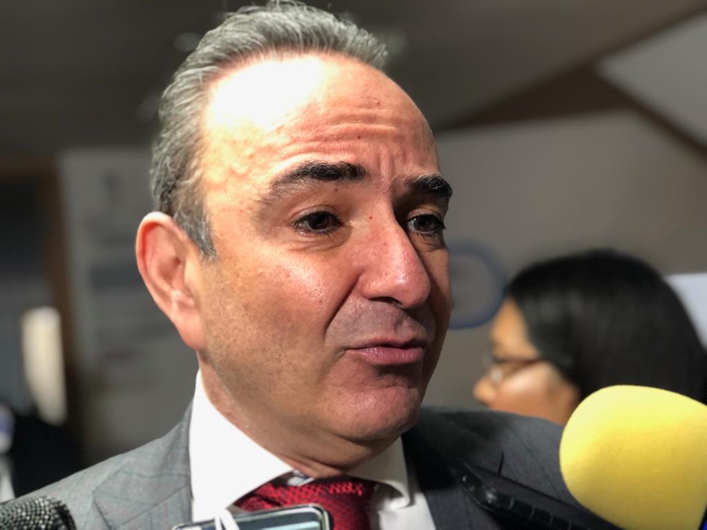 Secretario de Finanzas y Administración, Jorge Estefan  Chidiac. (Josué Mota)