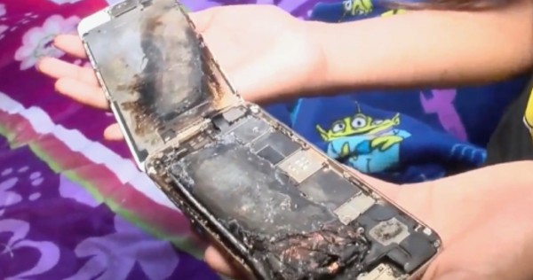 El resultado cuando un iPhone 6 explota./(Captura  de pantalla)