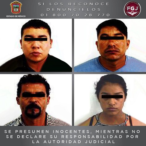 Los presuntos responsables de los hechos. (Especial)