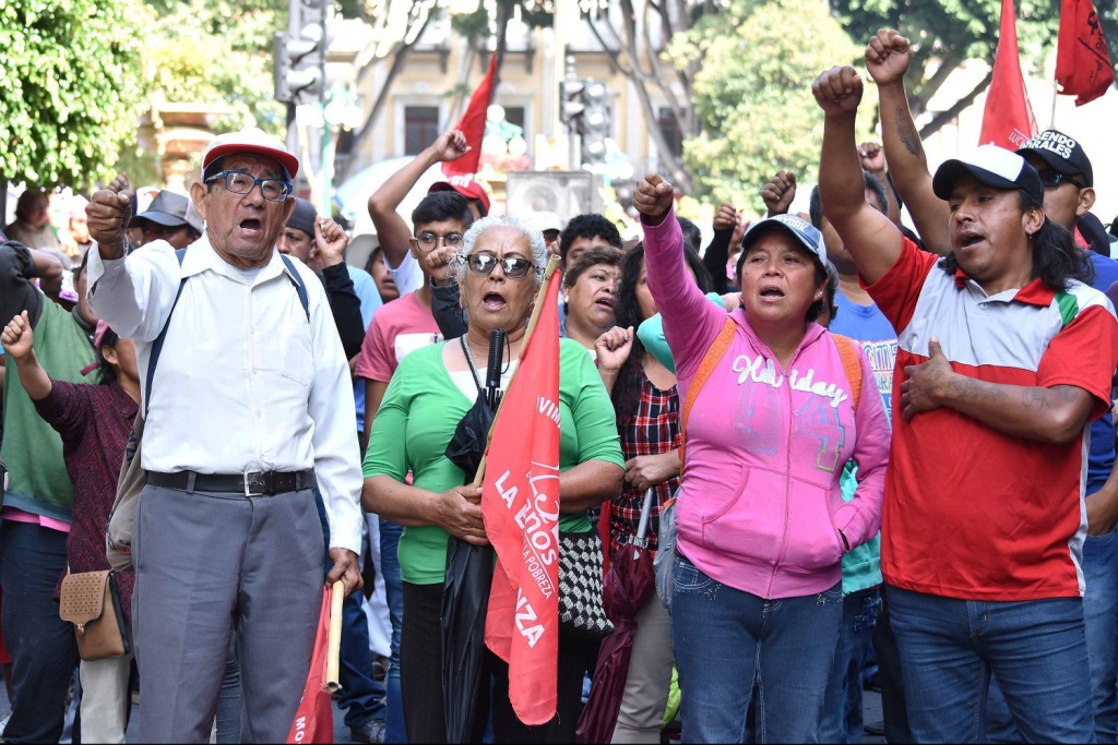 Manifestación Antorcha Campesina (Agencia Enfoque)
