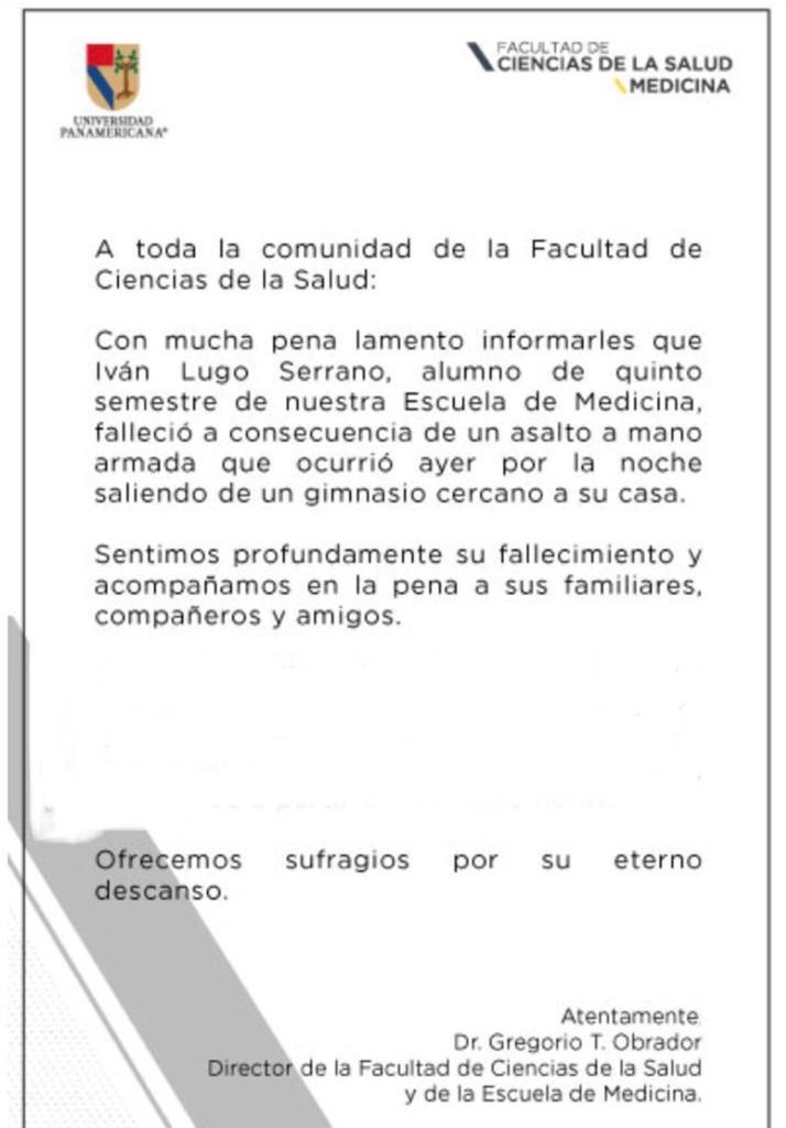 La institución emitió un comunicado. (Especial)