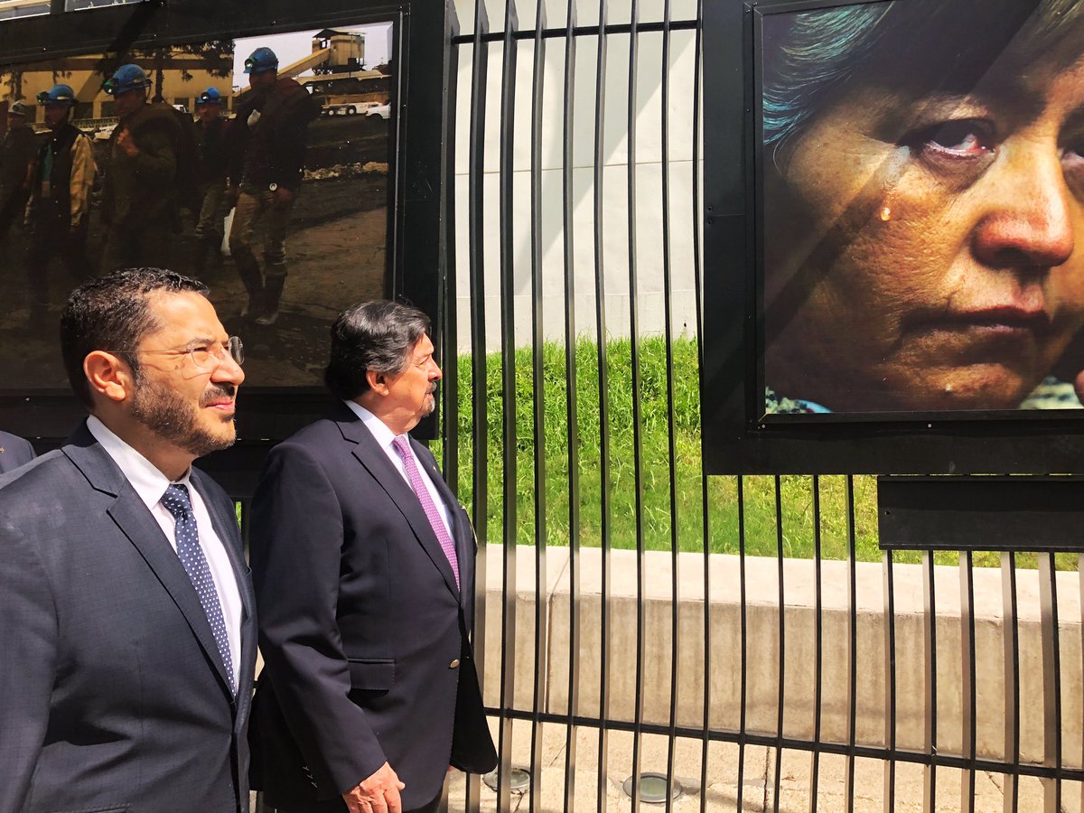 Martí Batres inauguró una muestra fotográfica “A 13 años de Pasta de Conchos”/Especial.
