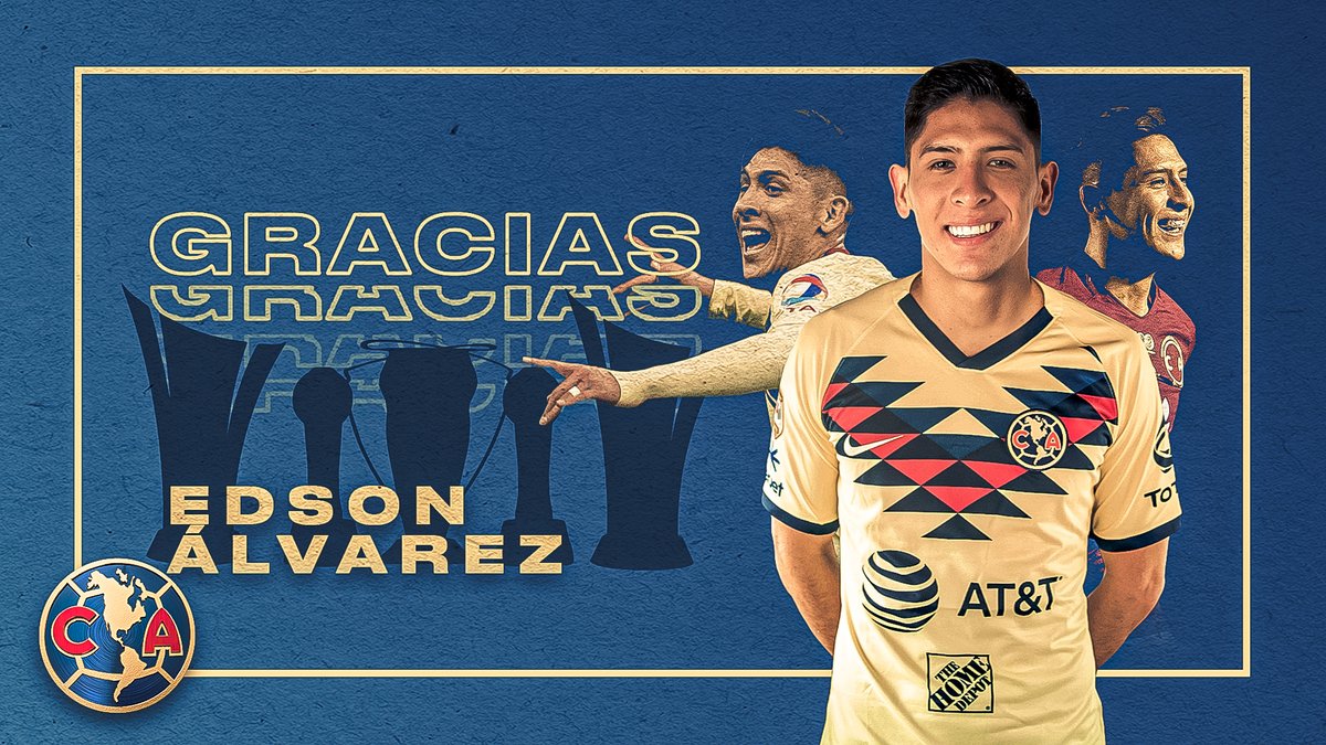 Edson Álvarez deja al América para fichar con el Ajax de Ámsterdam (Twitter @ClubAmerica)