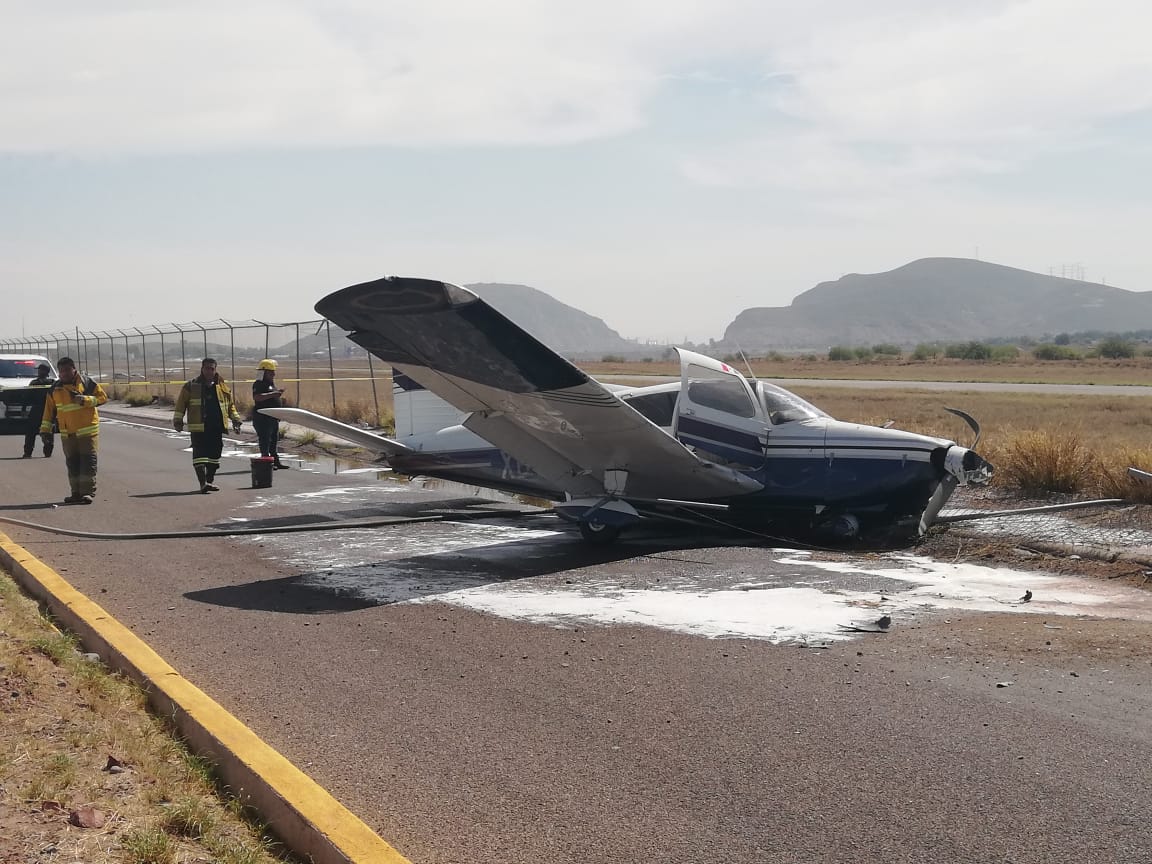 El piloto fue atendido a causa de las lesiones que sufrió. (Especial)