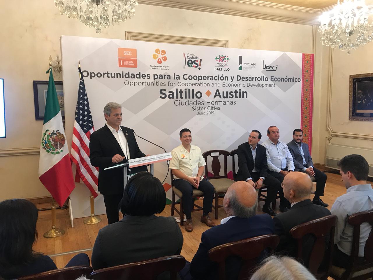 Se abrieron las mesas de trabajo para la generación de Oportunidades para la Cooperación y Desarrollo Económico de Saltillo y Texas. (Ana Ponce)