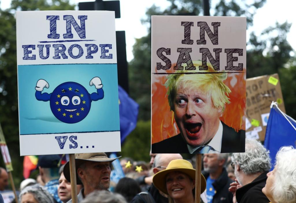 Cientos de personas marcharon en Londres contra el candidato Boris Johnson. | Reuters
