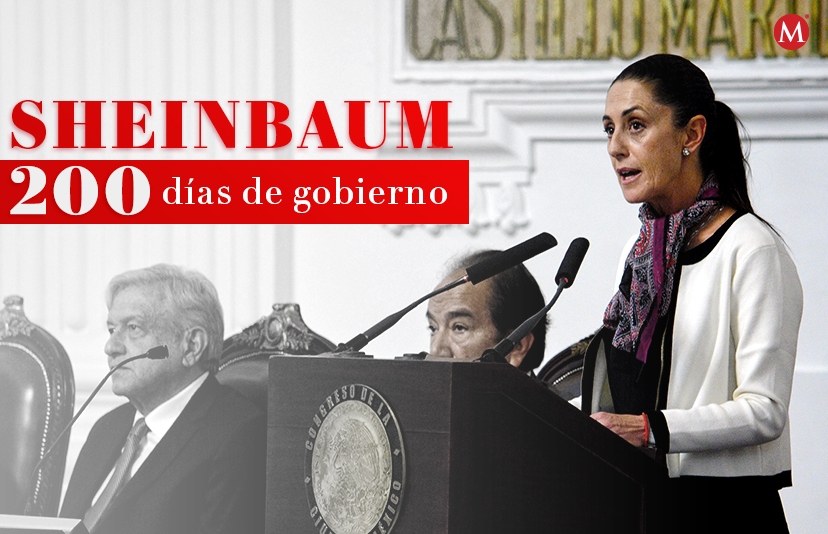 Claudia Sheinbaum presenta informe de 200 días de gobierno. | MILENIO
