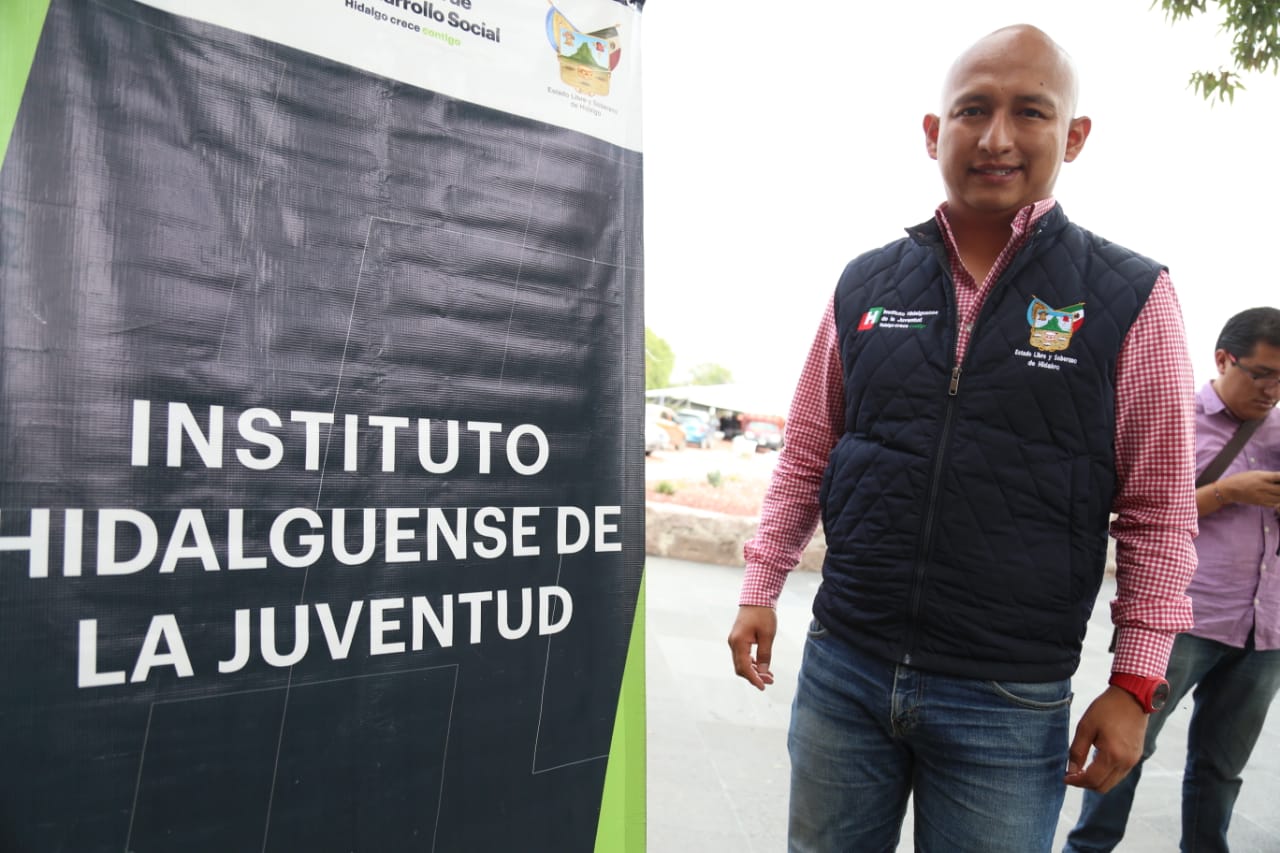 Yoshio Cancino, director de la Juventud en Hidalgo. (Jorge Sánchez)