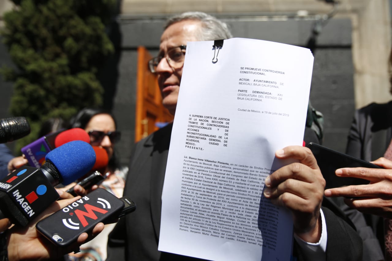El alcalde de Mexicali, Gustavo Sánchez, presentó una controversia por ampliación de mandato en BC/Ariana Pérez.